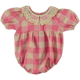 Bebe Organics Bombom Check Anais Romper