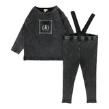 Analogie Black Wash Boys Pocket Tee Set