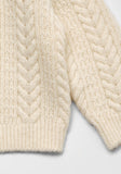 Louisiella Ivory Obrine Knit Baby Cardigan