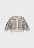 Louisiella Vintage Blue Knit Baby Cardigan