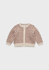 Louisiella Vintage Pink Knit Baby Cardigan - 12m
