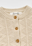Louisiella Oatmeal Terrine Baby Cardigan