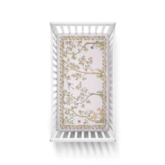 Atelier Choux In Bloom Pink Fitted Crib Sheet Little Loungers