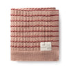 Domani Striated Blush Scallop Knit Blanket