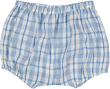 Louis Louise Blue Crepe Saul Shirt/Bloomer Set