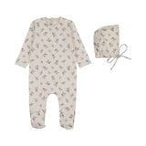 Peluche Powder Blossom Footie/Bonnet