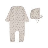 Peluche Rose Blossom Footie/Bonnet