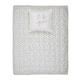 Peluche Rose Blanket/Pillow Blossom Quilt