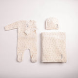 Bee & Dee Linen Boys Blossom Print Layette Set