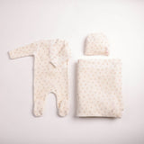 Bee & Dee Linen Girls Blossom Print Layette Set