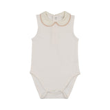Peluche Rose Bodysuit Crochet Trim Sleeveless