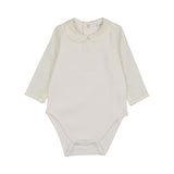 Peluche Cream Bodysuit Button