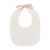 Mon Tresor Ivory Bow Wrap Bib