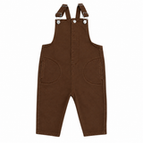 Little Parni Brown Denim Long Overalls