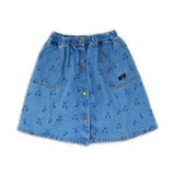 Wander & Wonder Cherry Denim Sun Skirt