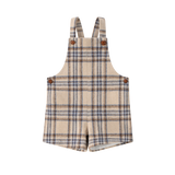 Coco Blanc Blue Plaid Overalls