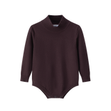 Coco Blanc Burgundy Knit Mockneck