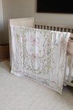 LIttle Threads Rose Ribbon Muslin Swaddle