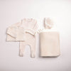 Bee & Dee Linen Classic Stitch Wrap Layette Set - 3m