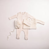 Bee & Dee Linen Classic Stitch Wrap 2pc