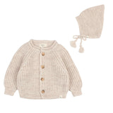 Buho Natural Soft Knit Hat/Cardigan