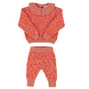 Piupiuchik Pink Animal Print Collar Sweater and Legging