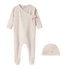 Marmar Light Beige Footie and Hat