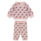 Louis Louise Pink/Burgundy Cherry Sweater Set