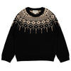 Louis Louise Black/Beige Robert Knit Sweater