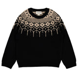 Louis Louise Black/Beige Robert Knit Sweater