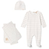 Lola Powder Blue Small Print Layette Set