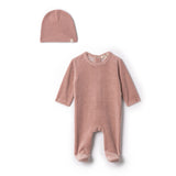 Lola Blossom Velour Cherry Footie and Hat