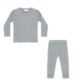 Rylee & Cru Blue Knit Top and Leggings