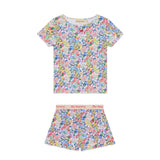 The New Society Verbana Rib Baby Tee and Short Set