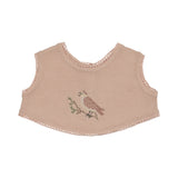 Peluche Rose Cross Stitch Bib