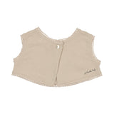 Peluche Stone/Blue Cross Stitch Bib