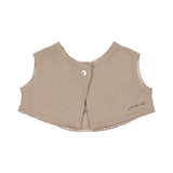 Peluche Taupe Cross Stitch Bib