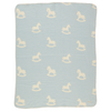 Bebe Organic Faded Blue Cuddle Horse Blanket