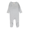 Lilette Pale Blue Diamond Dot Footie