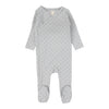 Lilette Pale Blue Diamond Dot Footie