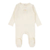 Lilette Winter White/Pink Dreamy Graphic Footie