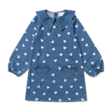 Louis Louise Blue Denim Heart Odile Dress