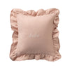 Domani Pink Gauze Ruffle Bebe Accent Pillow