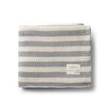 Domani Cool Grey Iconic Knit Blanket