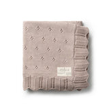 Domani Rice Scallop Knit Blanket