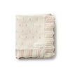 Domani Natural Scallop Knit Blanket