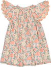 Louis Louise Pink Lurex Flower Jinny Dress