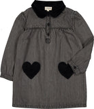 Louis Louise Belinda Denim Grey Cord Dress