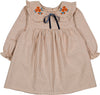 Louis Louise Benjamin Beige Twill Check Baby Dress