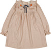 Louis Louise Benjamin Beige Twill Check Dress
